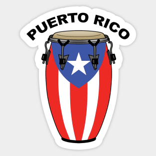 Puerto Rico Conga Sticker